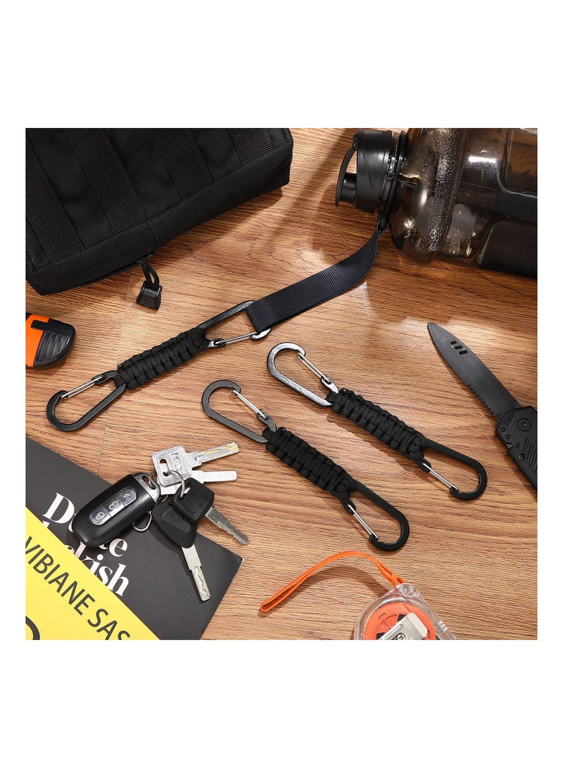 Generic Durable Paracord Keychain Lanyard with Clips for Keys, Water Bottles, and Tools - Includes Carabiner for Easy Attachment to Backpacks and Gear. - Image 4