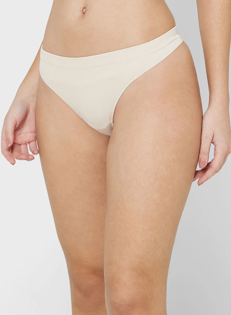 ONLY 3 Pack High Leg Thong