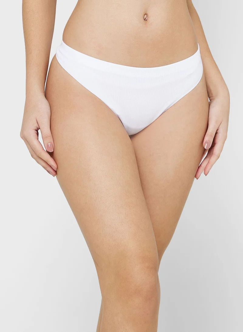 ONLY 3 Pack High Leg Thong
