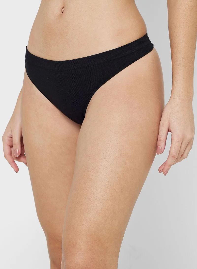 ONLY 3 Pack High Leg Thong