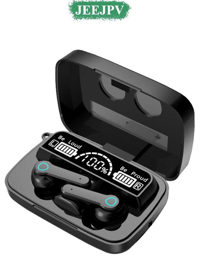 جيج بي في سماعات رأس لاسلكية بلوتوث 5.3، ميكروفون مدمج، تصنيف IPX4، سماعات رأس مضادة للتعرق، سماعات رأس بلوتوث عالية الجودة - Image 1