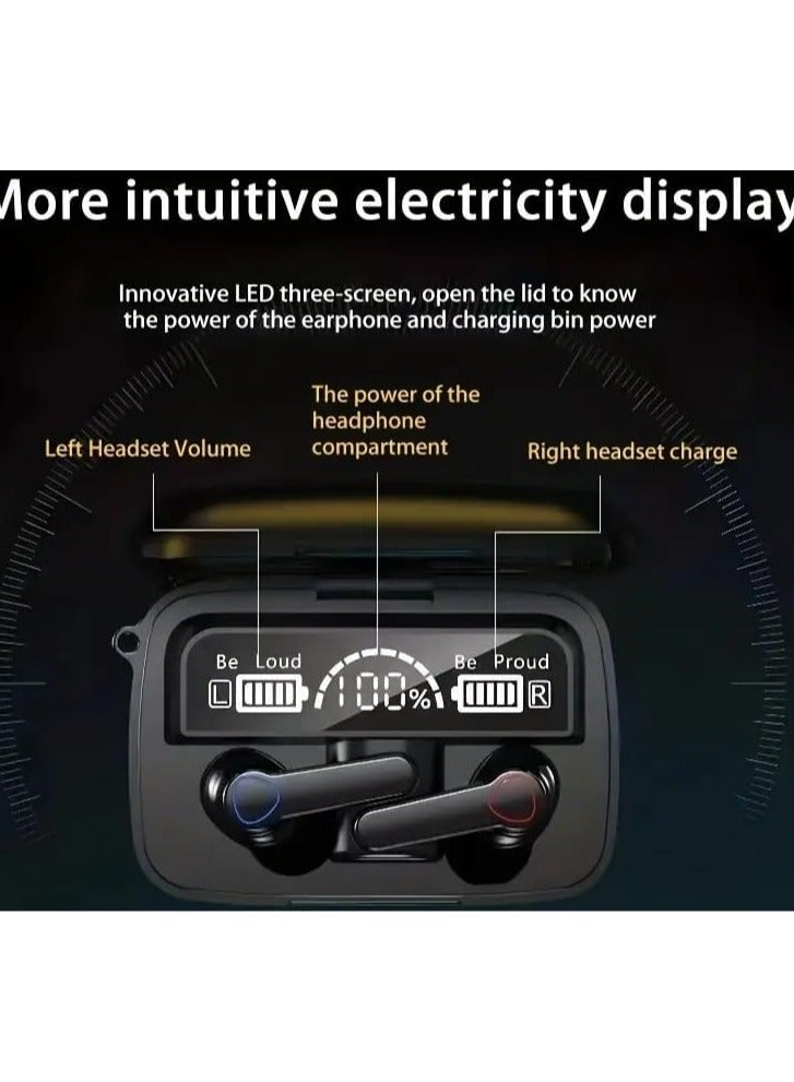 جيج بي في سماعات رأس لاسلكية بلوتوث 5.3، ميكروفون مدمج، تصنيف IPX4، سماعات رأس مضادة للتعرق، سماعات رأس بلوتوث عالية الجودة - Image 5