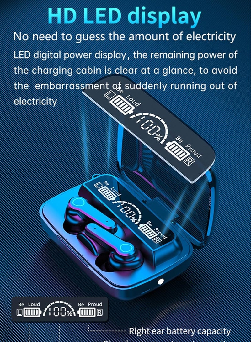 جيج بي في سماعات رأس لاسلكية بلوتوث 5.3، ميكروفون مدمج، تصنيف IPX4، سماعات رأس مضادة للتعرق، سماعات رأس بلوتوث عالية الجودة - Image 3