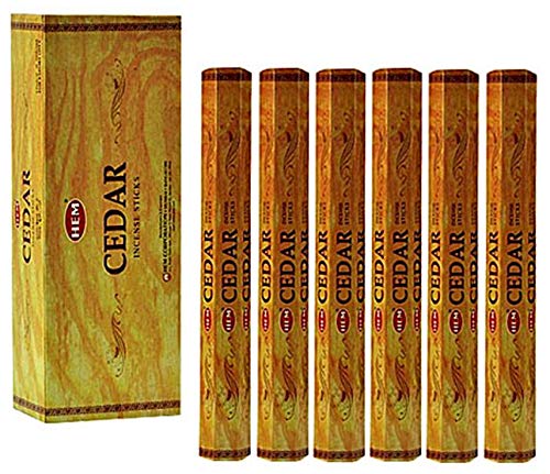 HEM HEM Cedar 100 Incense Sticks 5 x 20 stick packs 
