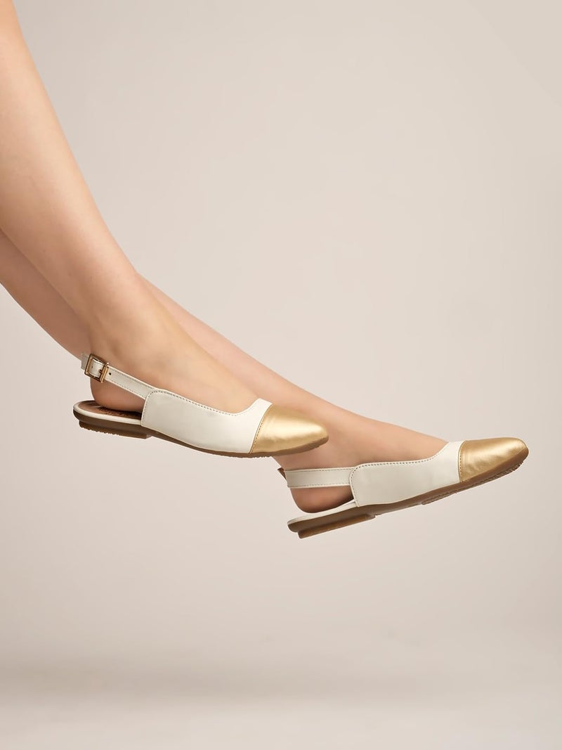 Shoetopia Shoetopia Women's Block Heel Bellies – Stylish & Comfortable Ballet Flats for Office, and Parties - Image 4