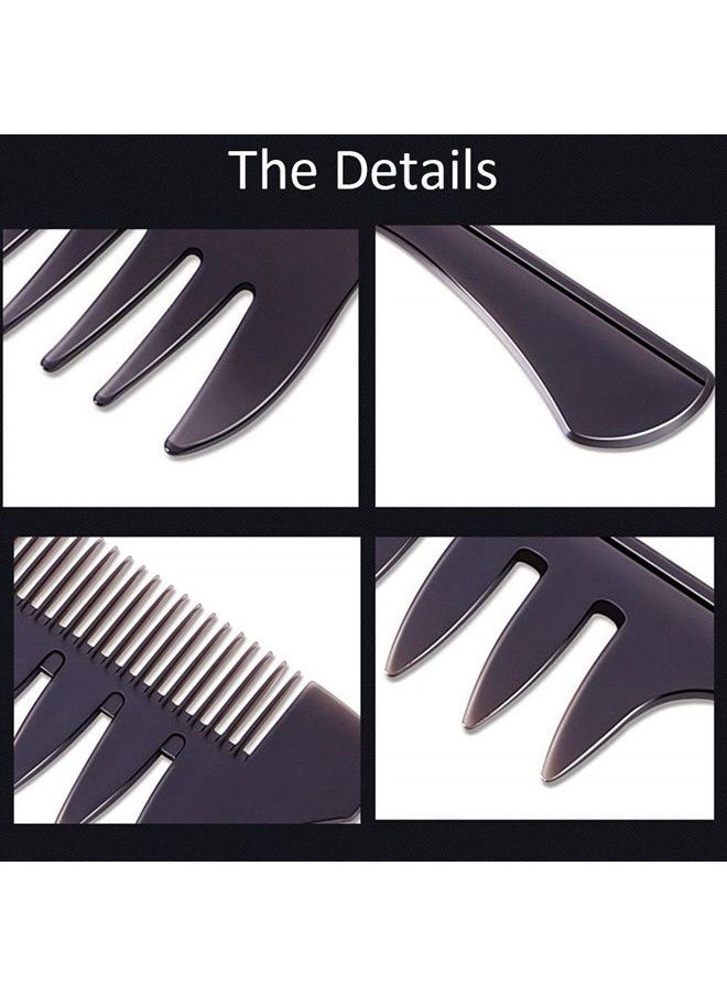 EastyGold - Styling Hair Comb Set Salon Barber Hairstylist Comb 5 Pack Professional Hair Brush Retro Hairdressing Hair Care Style Accessory Double-sided for Men Boy Gentleman - Image 1