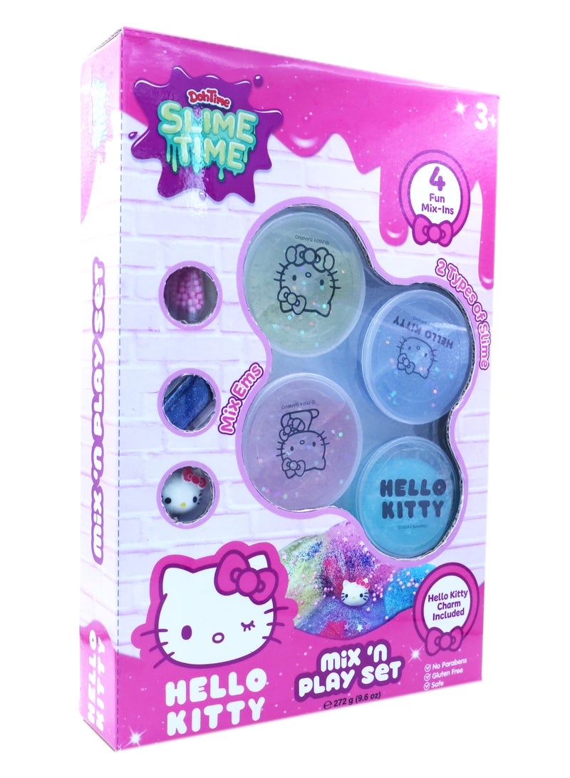 Hello Kitty مجموعة سلايم تايم هالو كيتي للخلط واللعب | سلايم | أفكار ممتعة إبداعية | تنمية المهارات الحسية | لعبة مسلية | ألعاب تخفيف التوتر للأطفال - Image 2