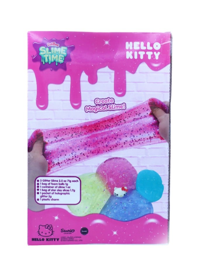 Hello Kitty مجموعة سلايم تايم هالو كيتي للخلط واللعب | سلايم | أفكار ممتعة إبداعية | تنمية المهارات الحسية | لعبة مسلية | ألعاب تخفيف التوتر للأطفال - Image 3