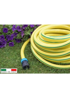 Jovial Garden Hose Reinforced (Yellow) 1/2 Inch 50 Meter Irrigation Water Hose Flexible Watering hose, Made in ITALY  - Image 4