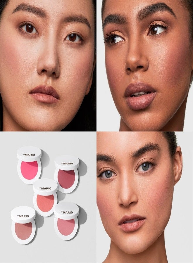 MAKEUP BY MARIO Soft Pop Powder Blush 4.4g – Shade Mellow Mauve - Delicate Pink, Buildable, Silky-Smooth, Natural Flush Finish - Image 2