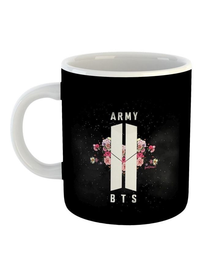 VOLTX - Voltx Design BTS Army Printed Mug Black/White/Pink (VTX-10833) - Image 1