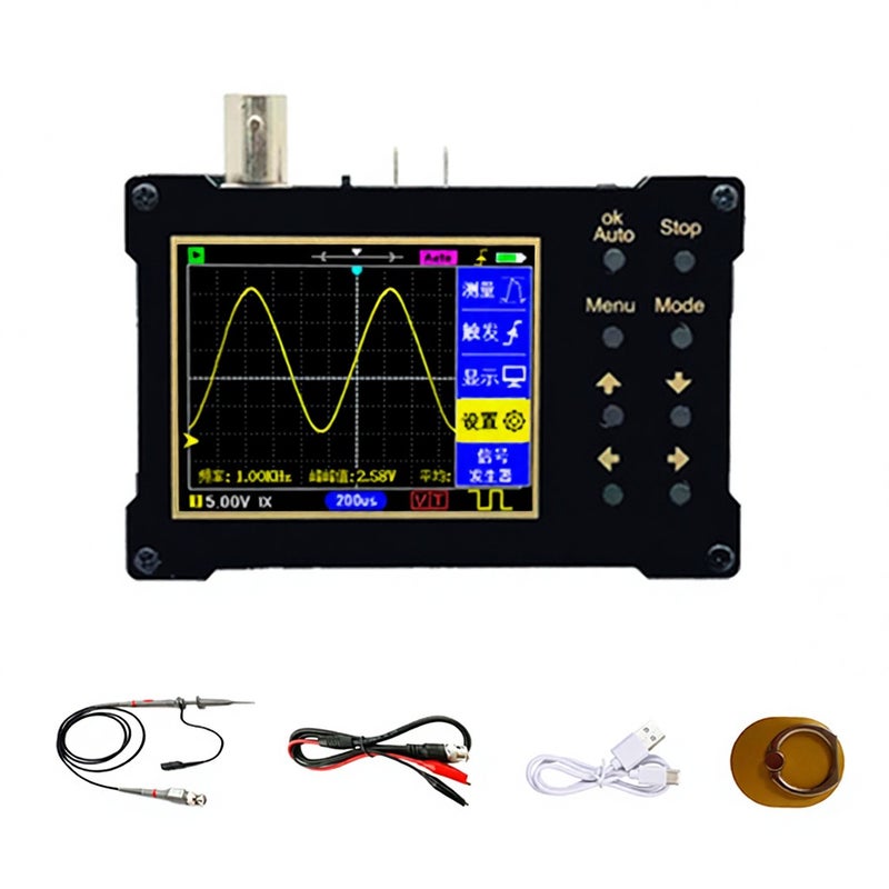 Oscilloscope 2.4 Inch TFT LCD Display 320*240 Resolution - High Practicality 40MSa/s Sampling Rate Portable Oscilloscope for On-Site Debugging and Measurement Tests - Image 1