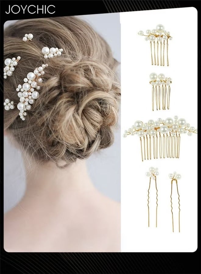 Joychic Women Big Pearl Hair Fork Bridal Hairpin Hair Comb Hair Plug European Design Wedding Headwear Hair Accessories suit - Image 1