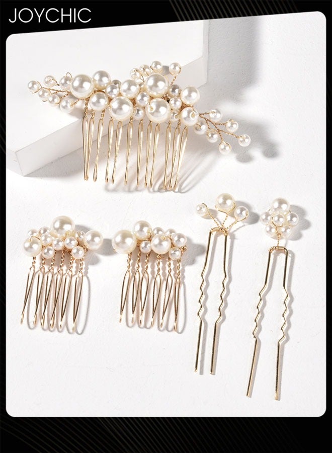 Joychic Women Big Pearl Hair Fork Bridal Hairpin Hair Comb Hair Plug European Design Wedding Headwear Hair Accessories suit - Image 3