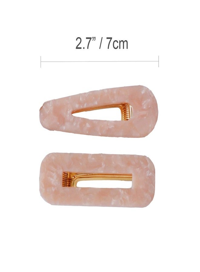 Shapes Studio Resin Tortoise Leopard Print Hair Clips and Barrettes - 4 Pack (Women's Accessories) - Image 2