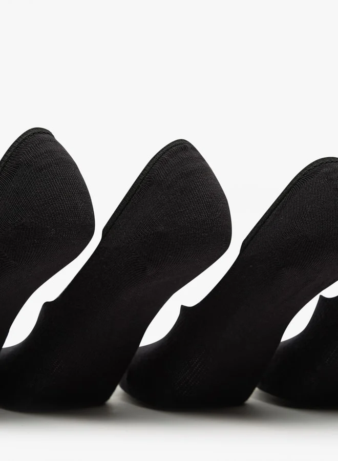 Flora Bella Women's Solid No Show Socks - Set of 5