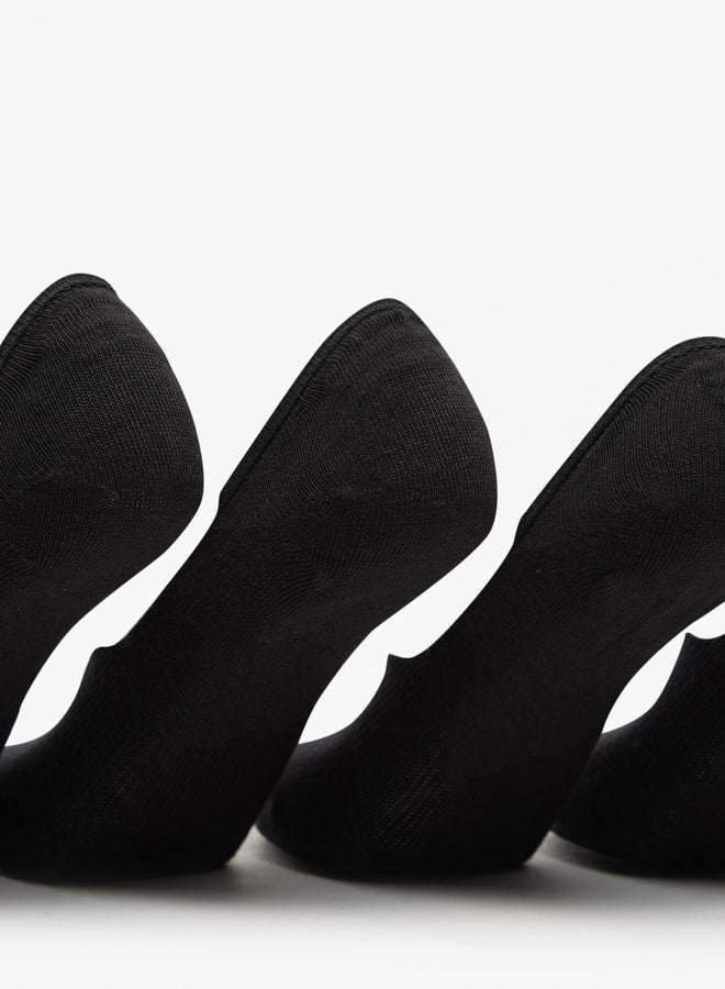 Flora Bella Women's Solid No Show Socks - Set of 5 - Image 2