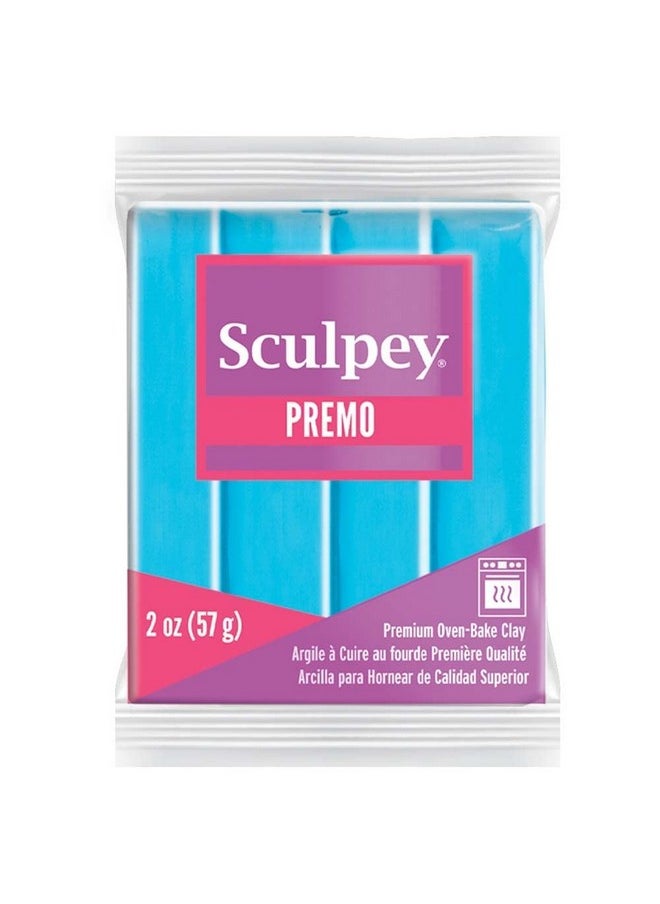 Sculpey - Premo™ Polymer Oven Bake Clay Turquoise Non Toxic 2 Oz. Bar Great For Jewelry Making Holiday Diy Mixed Media And Home Décor Projects. Premium Clay Perfect For Clayers And Artists. - Image 1
