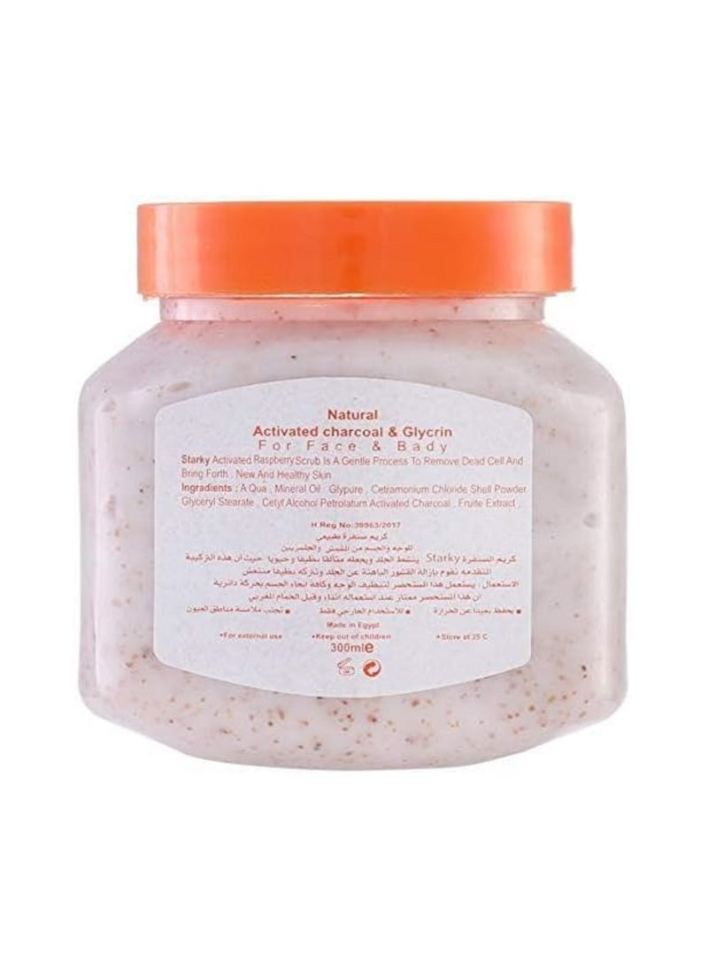 Starky - Natural Scrub Cream with Apricot for Face and Body - 300 ml - Image 1