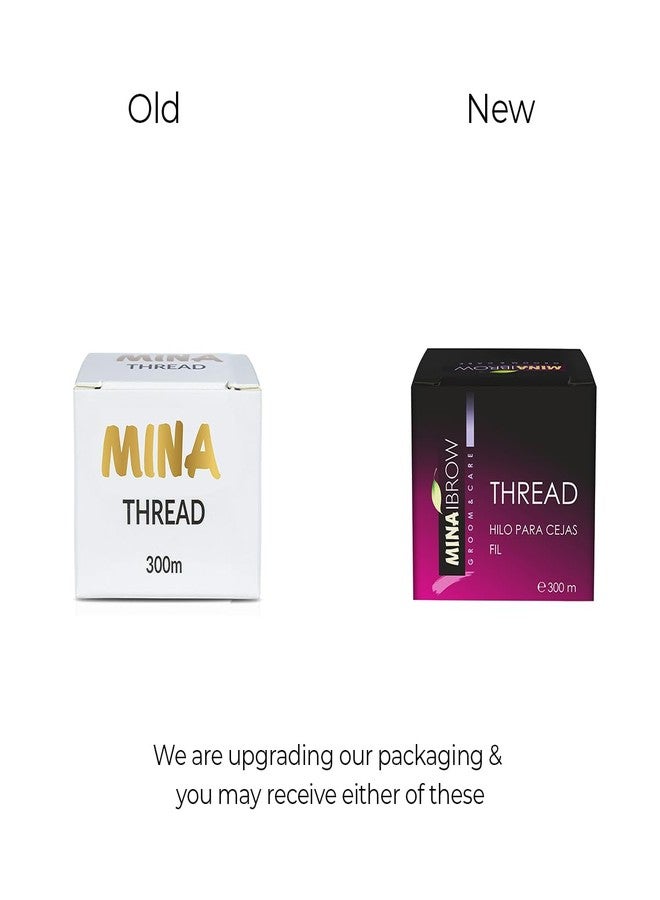 MinaiBrow MINA Thread Spool X 300m Pack of 6 | Organic Cotton Eyebrow Threading Thread - Image 2