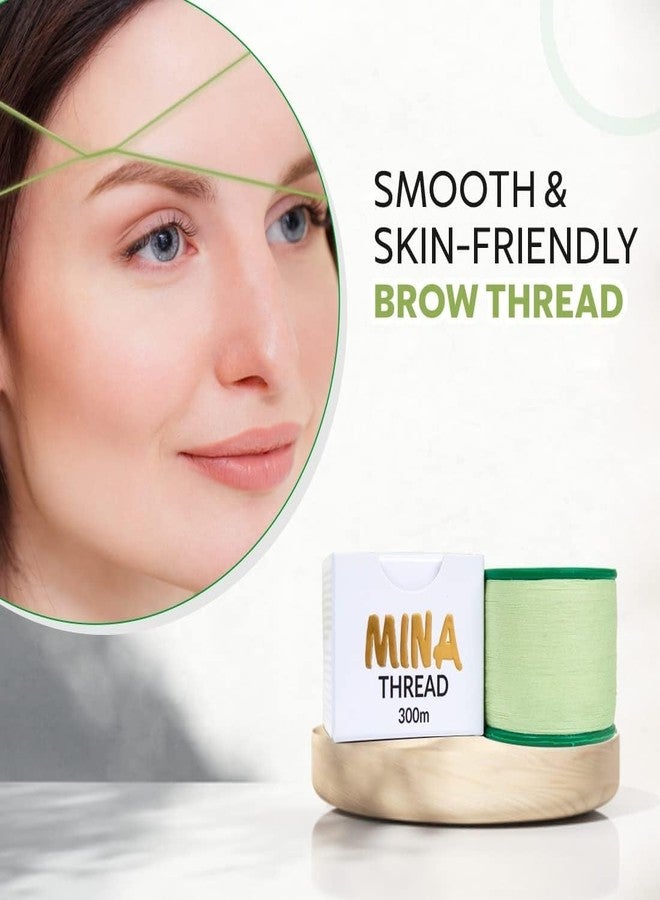 MinaiBrow MINA Thread Spool X 300m Pack of 6 | Organic Cotton Eyebrow Threading Thread - Image 4