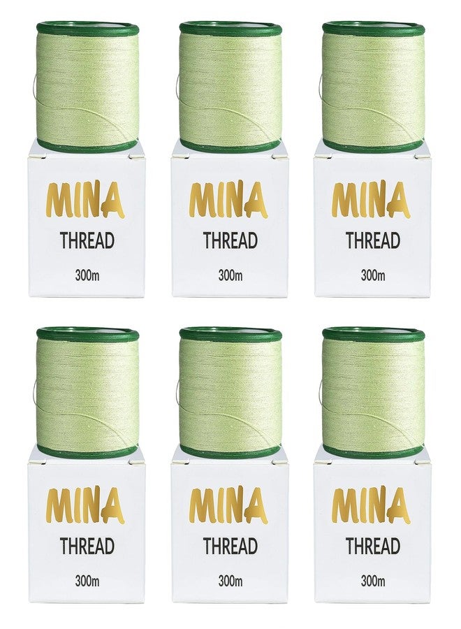 MinaiBrow MINA Thread Spool X 300m Pack of 6 | Organic Cotton Eyebrow Threading Thread - Image 1