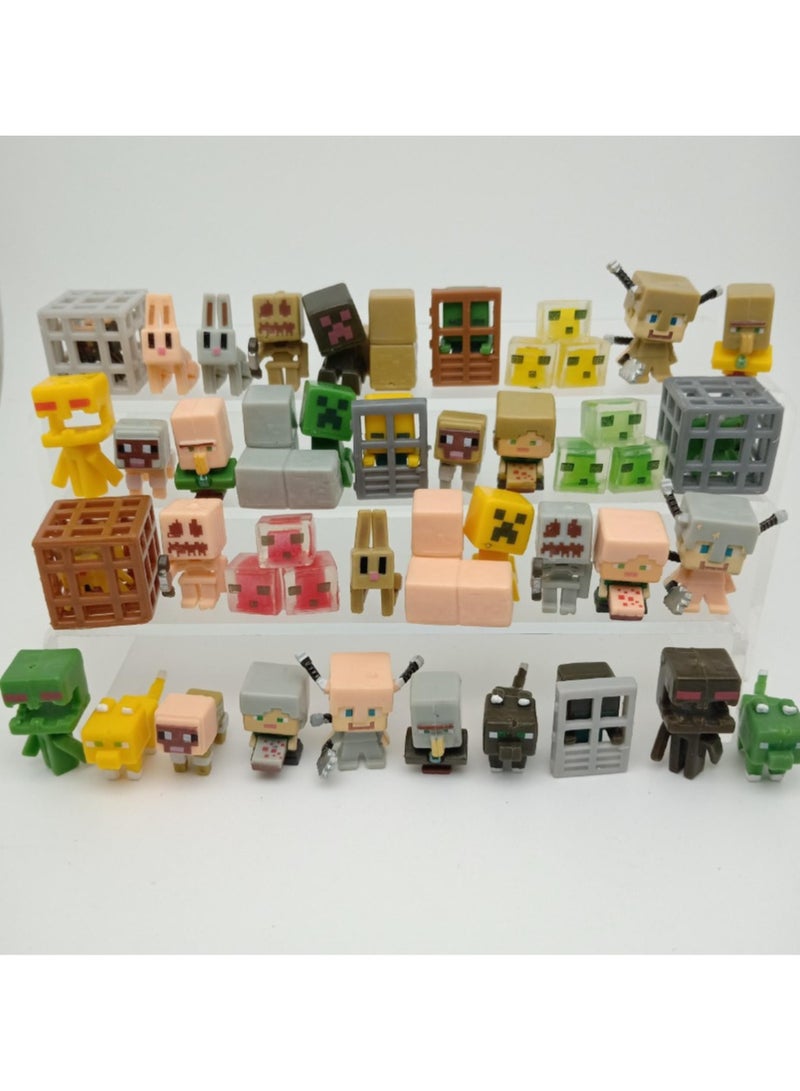 ماين كرافت 36 قطعة لعبة مجسم حيوان عوالمي دمية أكشن 3 سم، الجيل الثالث