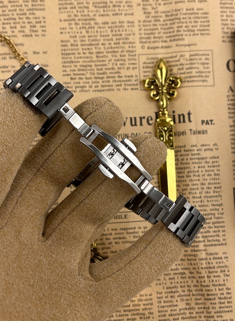 ديفوشي ساعة يد رجالية فاخرة ستانلس ستيل بحروف عربية – وجه كلاسيكي | ديفوشي - Image 4