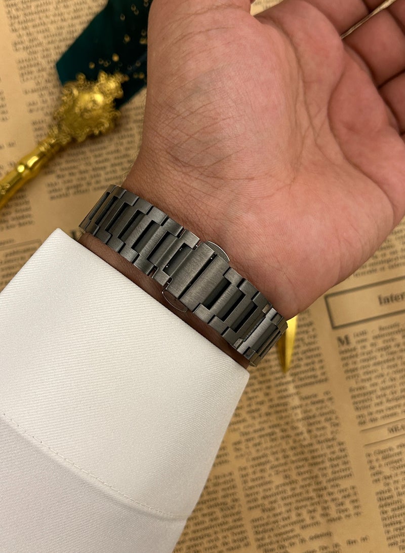 ديفوشي ساعة يد رجالية فاخرة ستانلس ستيل بحروف عربية – وجه كلاسيكي | ديفوشي - Image 3