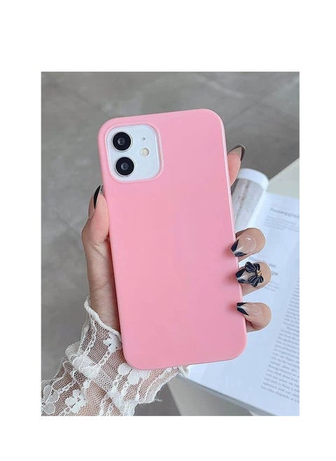 Compatible with iPhone 11 Pro Max (6.5 Inch) Case, Liquid Silicone Case, Full Body Protective Cover, Shockproof, Slim Phone Case, Anti-Scratch Soft Microfiber Lining (Pink)