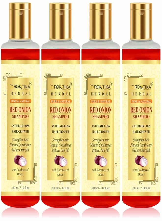 Drontika Natural Red Onion Shampoo With Red Onion Seed Oil Extract, Black Seed Oil & Pro-Vitamin B5 (800ML) - Image 1