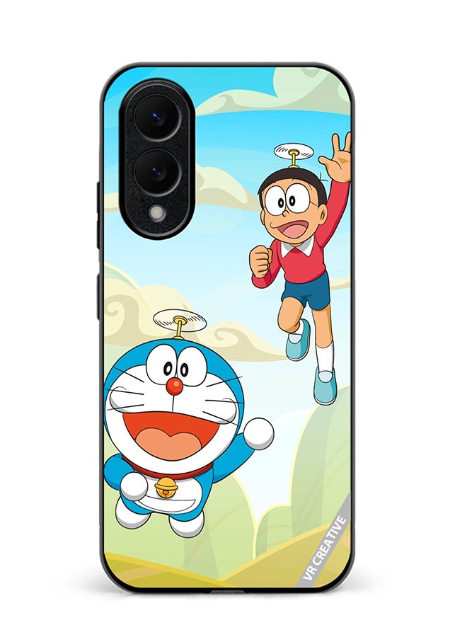 Protective Case Cover For Samsung Galaxy S25 Edge Dorami Design Multicolour