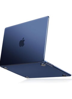 Compatible with MacBook Air 15 inch Case 2023 2024 Release M3 A3114 M2 A2941 with Liquid Retina Display&Touch ID, Ultra-Thin Natural Original Color Plastic Hard Shell Case Cover, Midnight Blue
