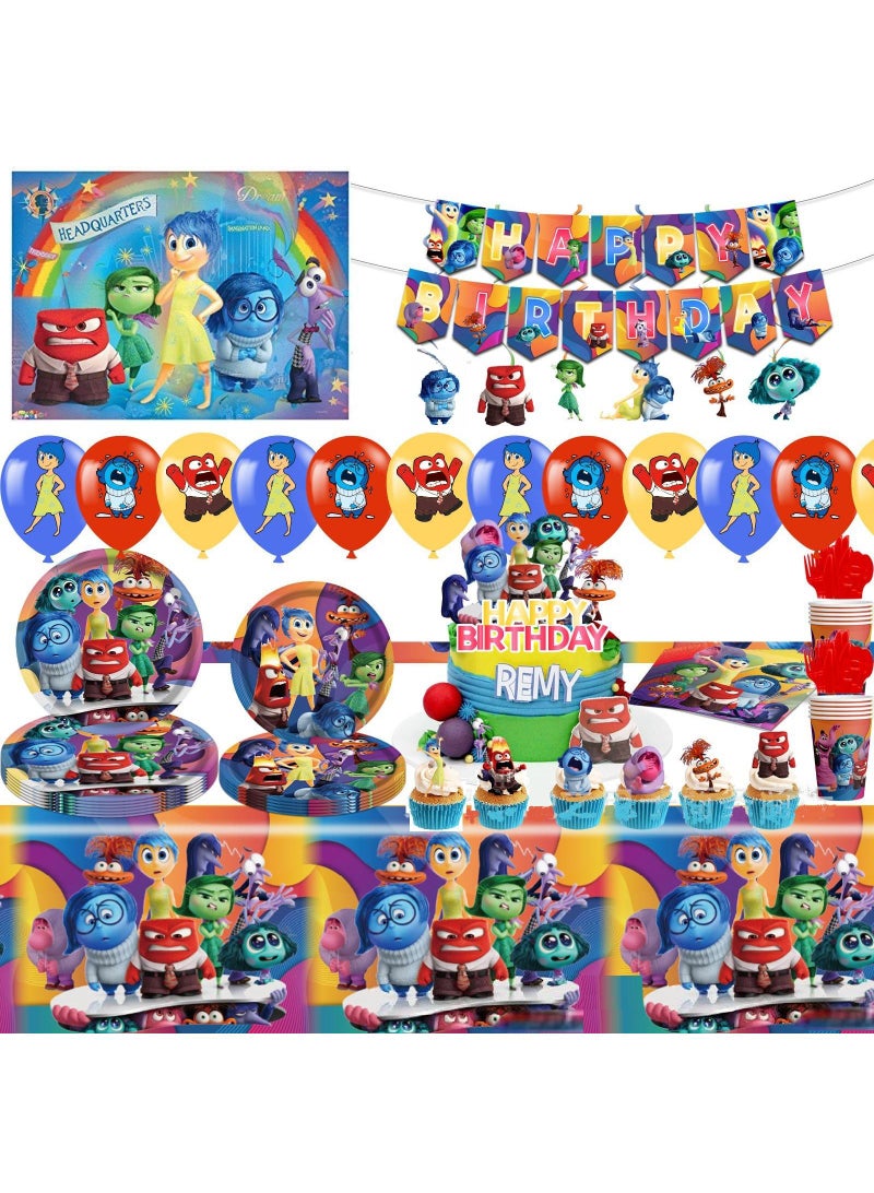 general مجموعة من 127 قطعة من لوازم تزيين حفلات أعياد الميلاد من الداخل والخارج، أطباق ورقية للاستعمال مرة واحدة، لوازم حفلات تزيين البالونات - Image 1