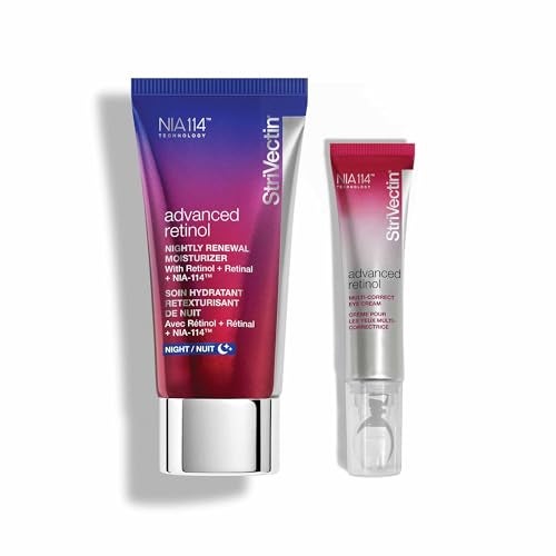 StriVectin Advanced Retinol Discovery Kit with Retinol Night Moisturizer 1 oz Multi Correct Eye Cream 05 oz 2 Piece Kit for Wrinkles and Fine Lines - Image 1