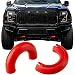 Yinnianets Custom Tow Hook Covers Fits for 20042026 Ford F150 20212026 Bronco BaseBig BendOuter Banks Accessories Tow Hook Cover Compatible with 20172021 Toyota Tundra Accessories Red - Image 2
