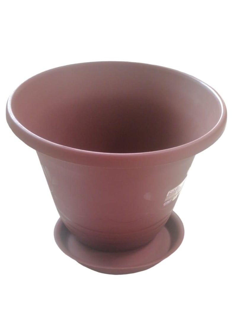 كوزموبلاست اصيص نباتات دائري مع صينية 12" توفي - Image 4