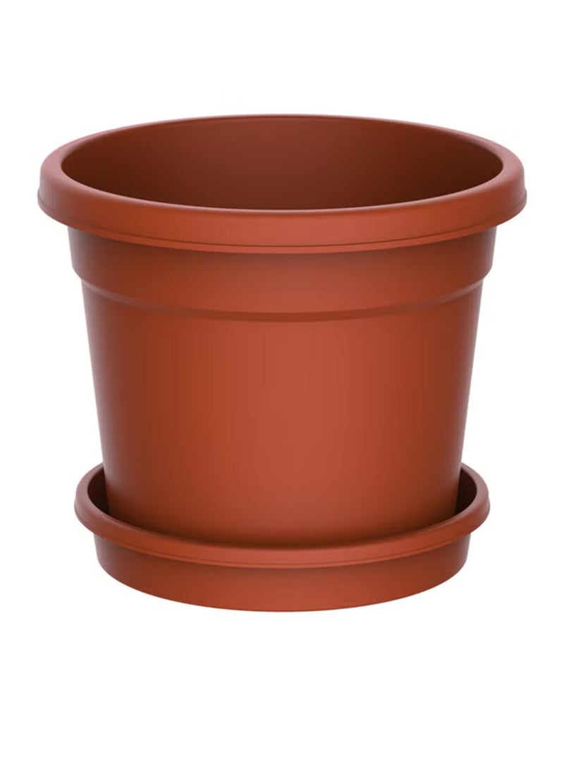 كوزموبلاست اصيص نباتات دائري مع صينية 12" توفي - Image 1