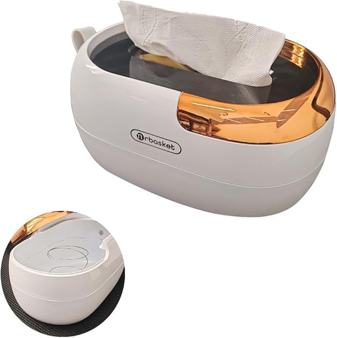 Snivy Snivy Tissue Box Cover, Clear Tissue Box Holder, Dispenser Holder Case Dryer Sheet Holder for Car, Bathroom, Kitchen, Office, Living Room, Home, Laundry, Counter and Table  - Image 1