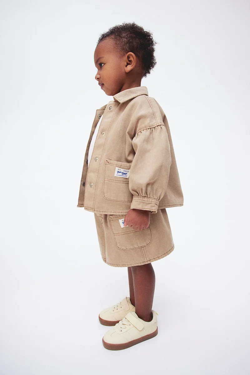 H&M Cotton canvas skirt