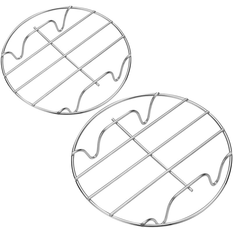 Round Steaming Roasting Rack, Durable Kitchen Tool for Versatile Cooking - Image 1