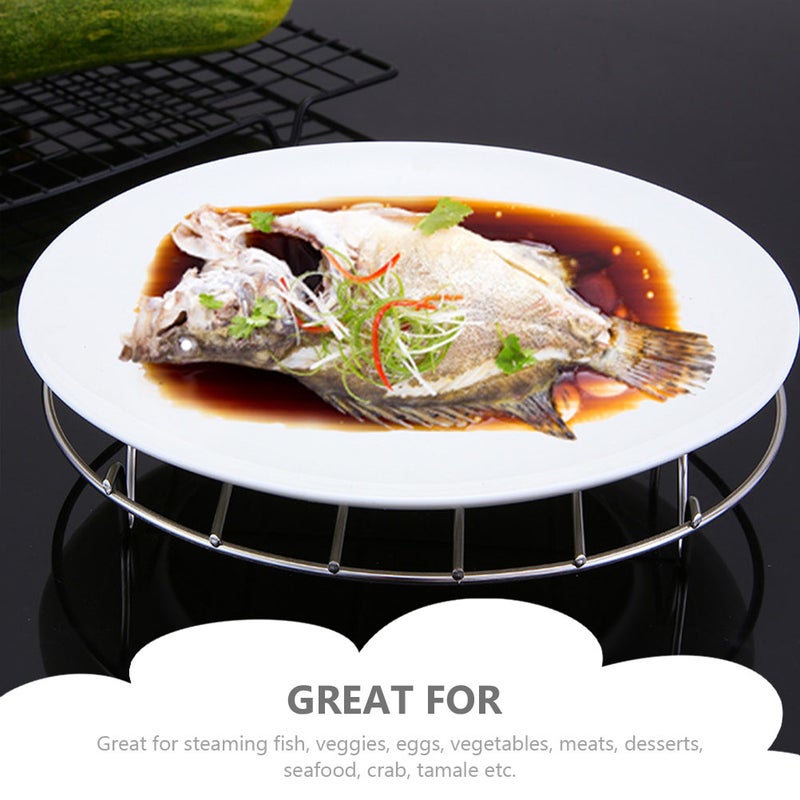 Round Steaming Roasting Rack, Durable Kitchen Tool for Versatile Cooking - Image 4
