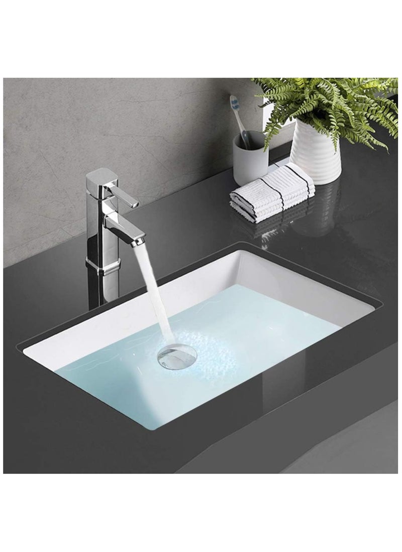 FIRST PRO Basin Sink Waste Unslotted Modern Pop Up Click Clack Nickel Plated Sprung Plug  - Image 3