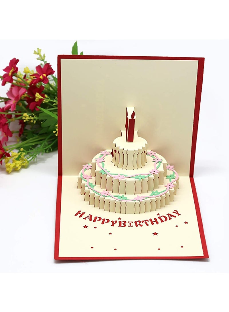 Oasisgalore Pop Up Cards Birthday, 3D Gift Birthday Card for Women, Wife, Boys, Men  - Image 1