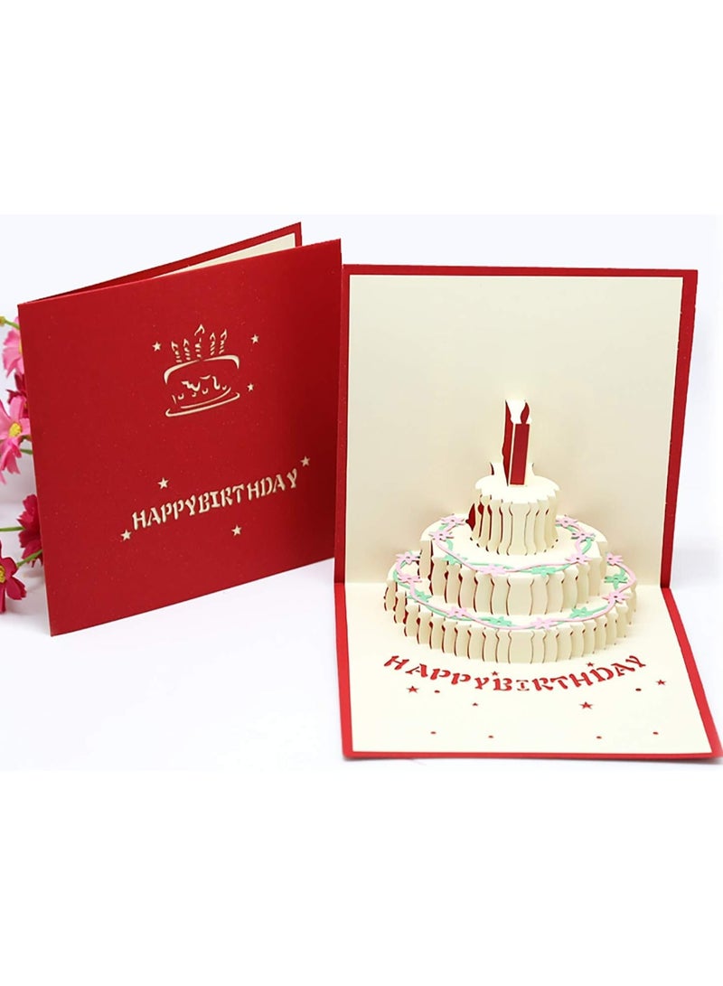 Oasisgalore Pop Up Cards Birthday, 3D Gift Birthday Card for Women, Wife, Boys, Men  - Image 2