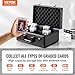 VEVOR 120 PSA Graded Card Storage Box 4 Slots with Coded Lock Foam Dividers Graded Sports Cards Holder Carrying Case for 84 BGS Cards 96 SGC Cards 428 Top Loaders or 999 Loose Cards - Image 4