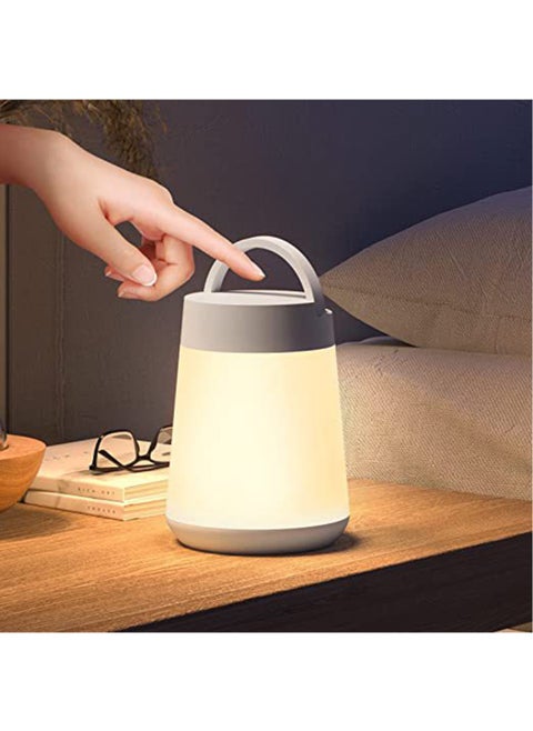 مصباح بجانب السرير محمول مبتكر، ضوء LED دافئ محمول يعمل باللمس لحماية العين، مصباح طاولة ليلي غير موصول، هدية لغرفة النوم العائلية والأطفال