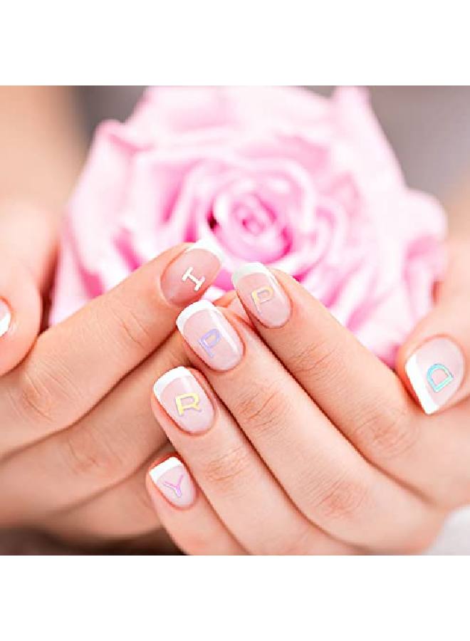 Skylety 3500 Pieces Alphabet Number And Letter Glitter 6 Mm Confetti Holographic Laser Party Confetti Shiny Sequins Table Decorations For Diy Balloons Baby Shower Birthday Wedding Party Nail Arts 2.1 Oz/Bag - Image 5