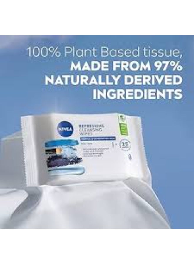 Nivea Refreshing 3-In-1 Makeup Removal Wipes x25 - Image 2