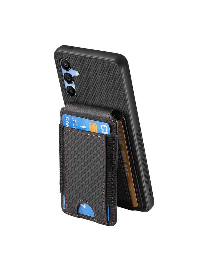 S-TOP Case For Samsung Galaxy A23 Carbon Fiber Vertical Flip Wallet Stand Phone Case - Image 3